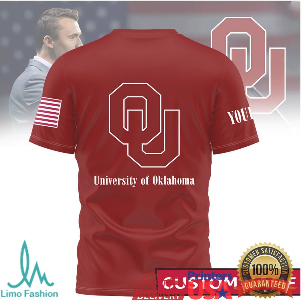 God Family Oklahoma Sooners Custom Name University OU Red Tee - Limotees LLC