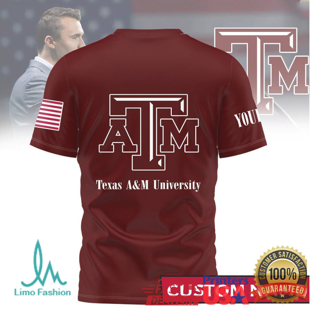 God Family Texas A&M Aggies Custom Name Maroon T Shirt - Limotees LLC