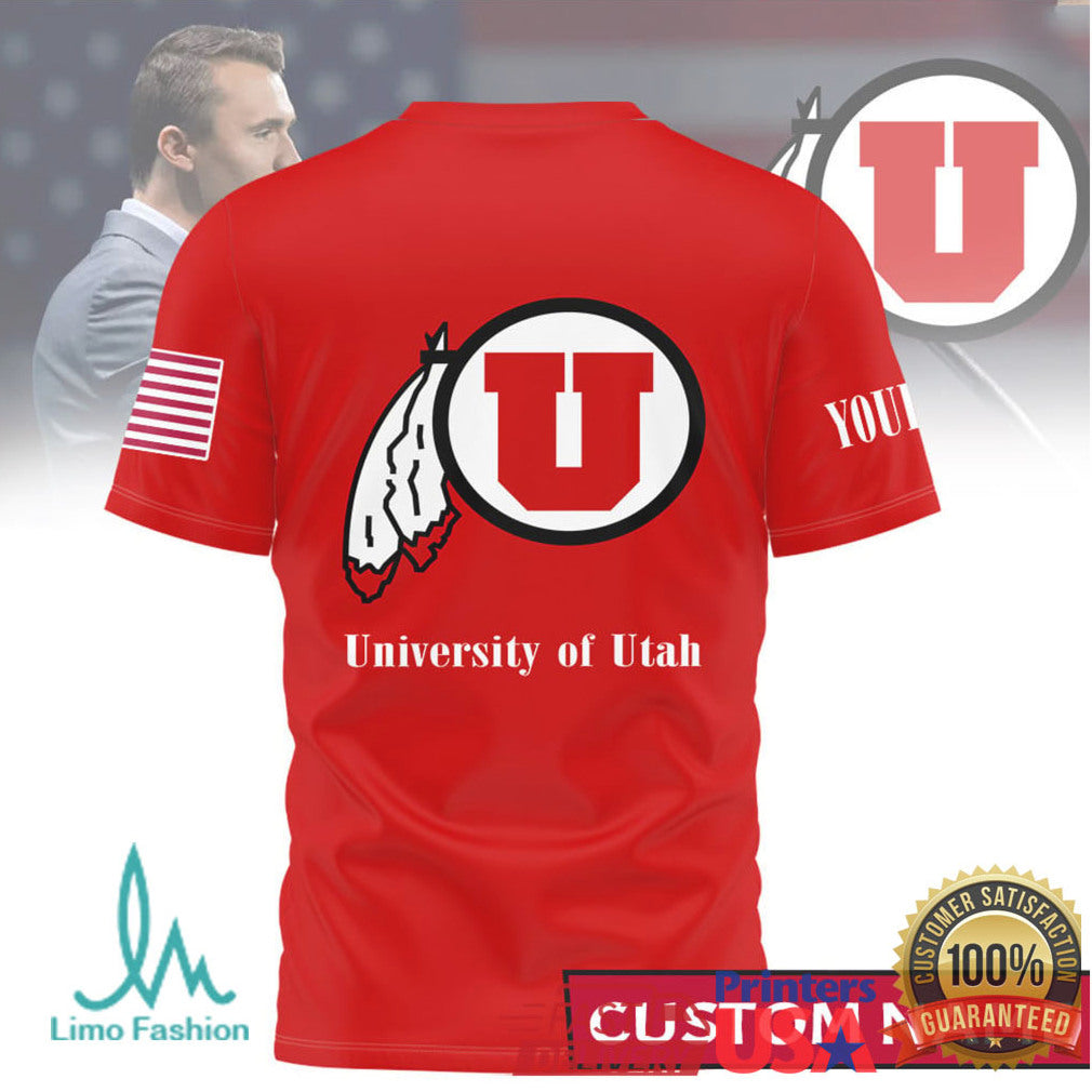 God Family Utah Utes Custom Name University of Utah Red Tee - Limotees LLC