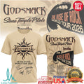 Godsmack & Stone Temple Pilots The Rise of Rock World Tour 2026 T Shirt - Limotees LLC