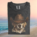 Golden Retriever Wearing Cowboy Hat Western Style Dog T Shirt - Limotees LLC