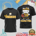 Golden State Warriors Kitty Power Play T Shirt Dub Nation Cute Fan Apparel - Limotees LLC