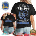 Golden State Warriors Nurse Stethoscope Heart Basketball Fan T Shirt - Limotees LLC