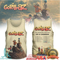 Gorillaz The Mountain Tour 2026 US & Canada Dates Cream Graphic T Shirt - Limotees LLC