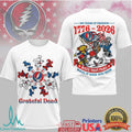 Grateful Dead 250 Years Of Freedom 1776 2026 Wave That Flag Tie Dye T Shirt - Limotees LLC