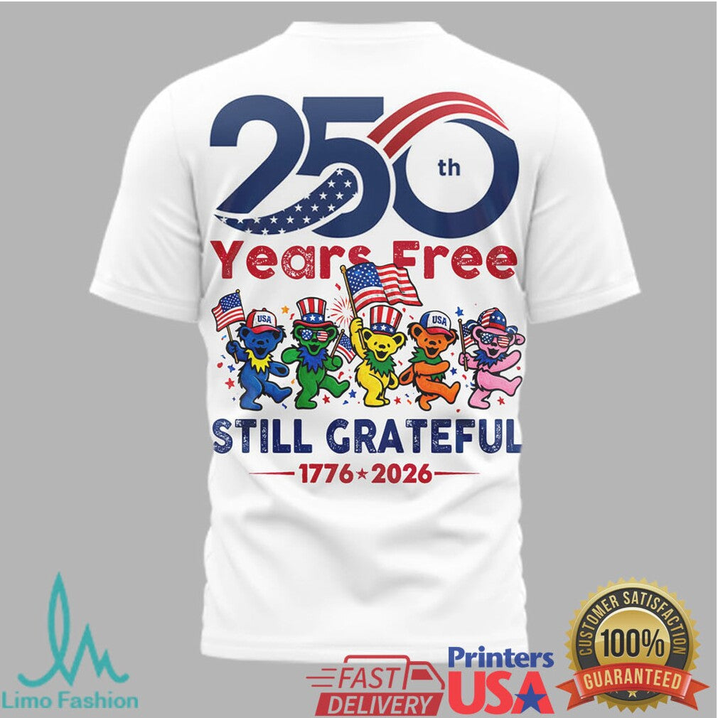 Grateful Dead 250 Years of Freedom 1776 2026 Anniversary T Shirt - Limotees LLC