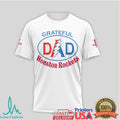 Grateful Dead Houston Rockets Dad Forever Grateful Basketball Fan Gift T Shirt - Limotees LLC