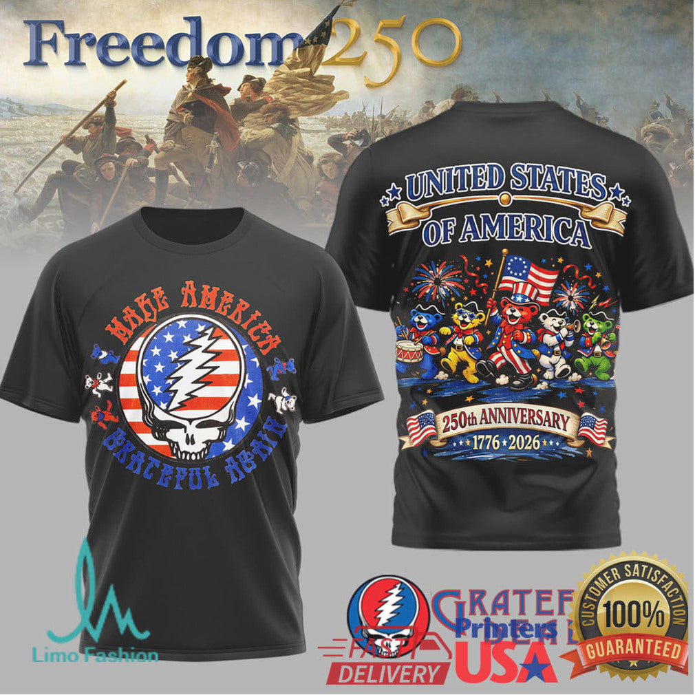 Grateful Dead Make America Grateful Again 250th Anniversary T Shirt - Limotees LLC