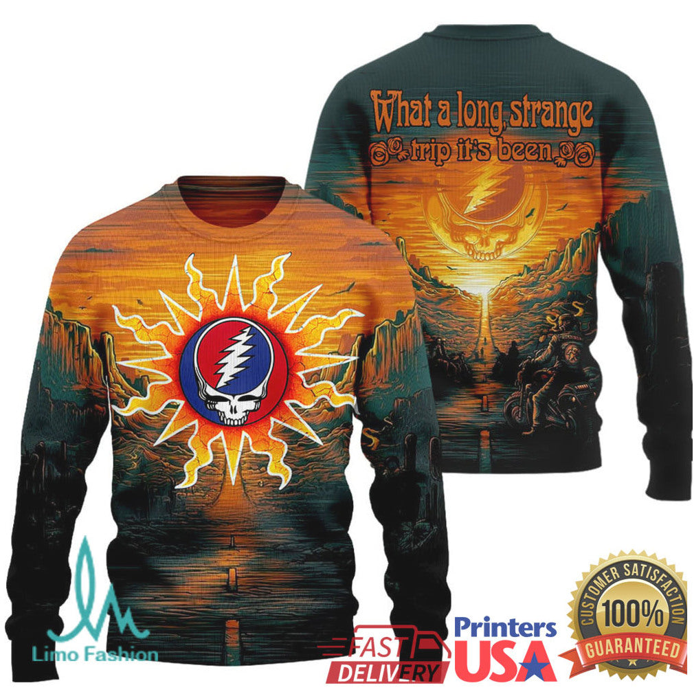 Grateful Dead What A Long Strange Trip It's Been Steal Your Face Hoodie - Limotees LLC