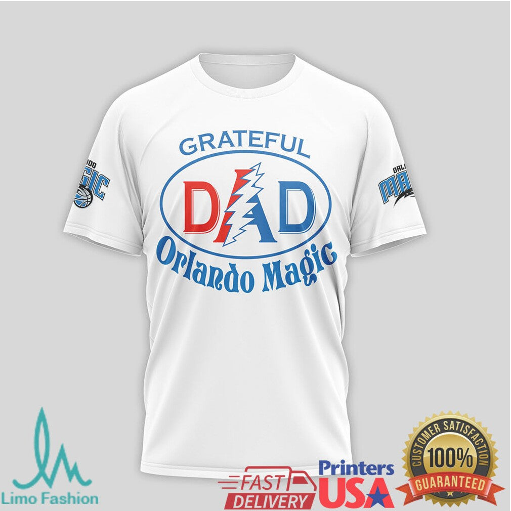 Grateful Dead x Orlando Magic Dad Forever Grateful Basketball T Shirt - Limotees LLC