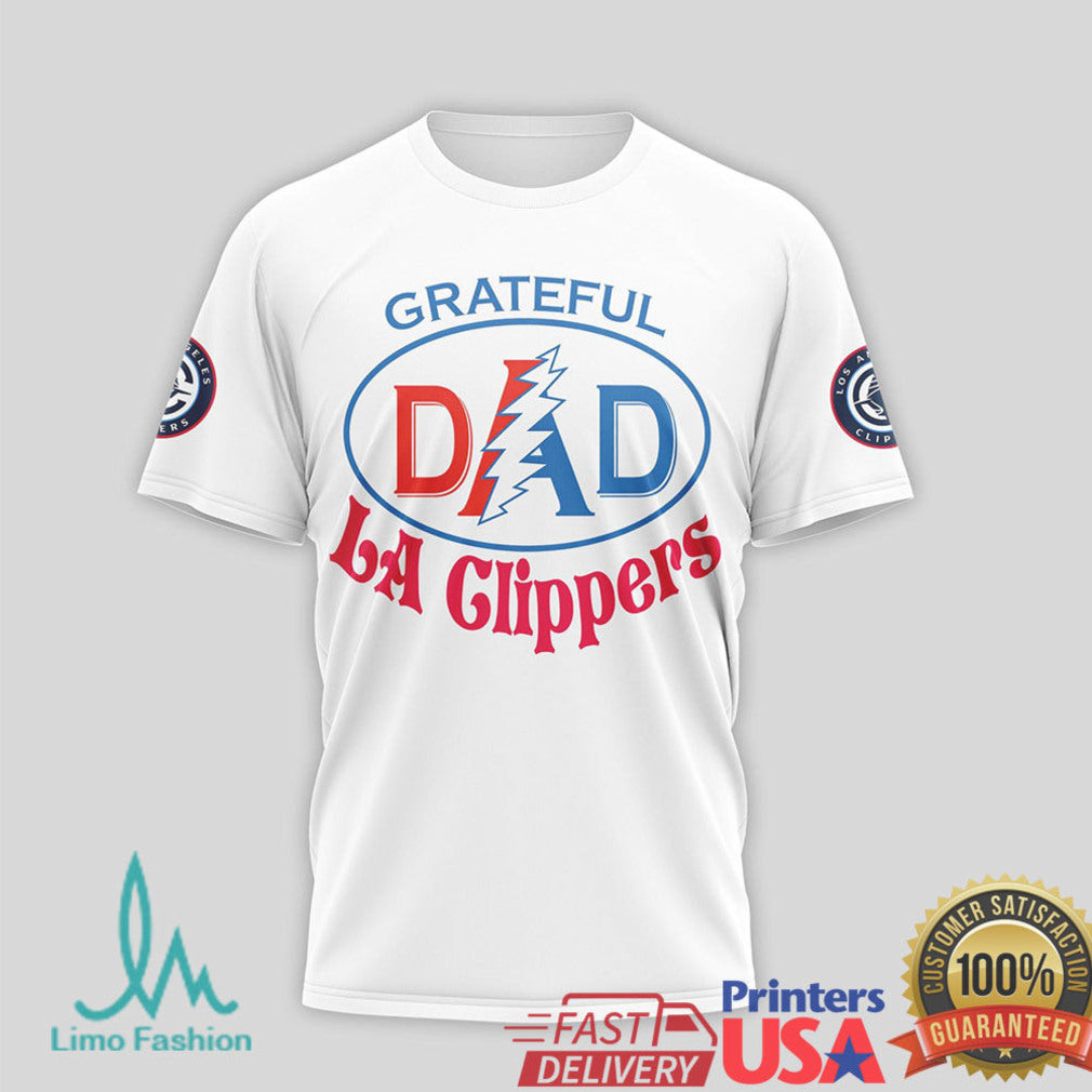 Grateful LA Clippers Dad T Shirt Forever Grateful Clippers Fan T Shirt for Dads - Limotees LLC