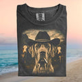 Great Dane Cowboy Smoking Western Farm Dog T Shirt