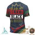 Green Bay Juneteenth Freedom Runs Deep Bleed Black Green T Shirt - Limotees LLC