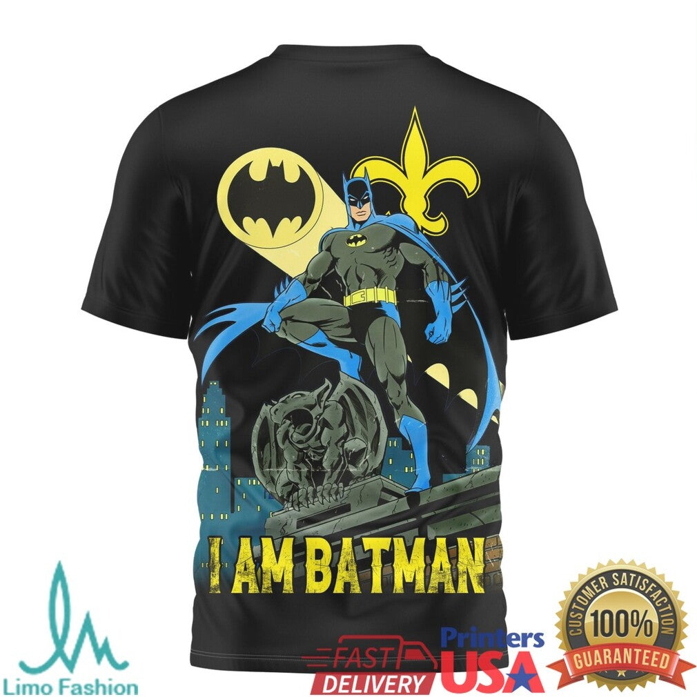 Green Bay Packers Batman I Am Batman NFL Football Super Hero T Shirt - Limotees LLC