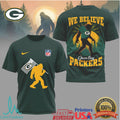 Green Bay Packers Bigfoot “We Believe” NFL Fan Apparel T Shirt - Limotees LLC