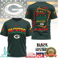 Green Bay Packers Black History Month 100th Anniversary NFL T Shirt - Limotees LLC