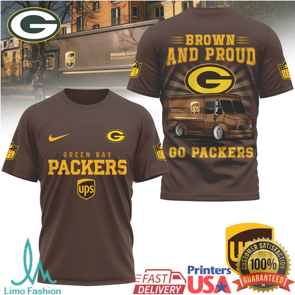 Green Bay Packers Brown and Proud UPS Concept Fan Apparel - Limotees LLC