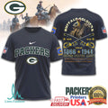 Green Bay Packers Buffalo Soldiers Honor & Valor Navy T Shirt - Limotees LLC