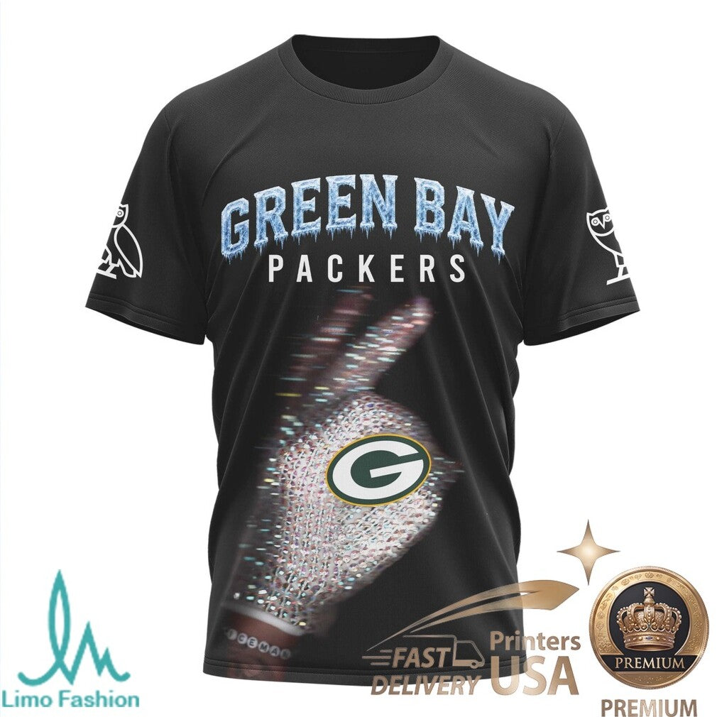 Green Bay Packers Drake Iceman Graphic Football T Shirt - Limotees LLC