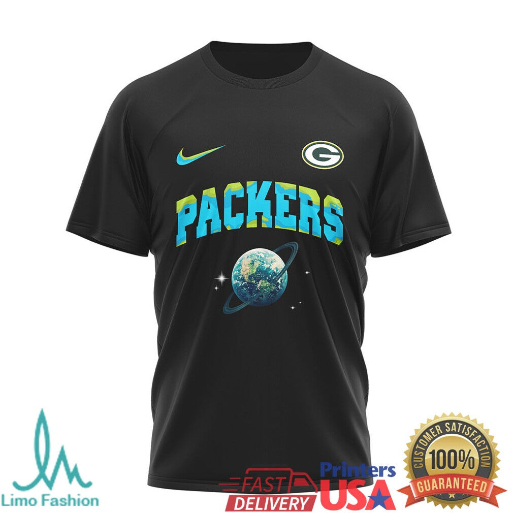 Green Bay Packers Earth Day One Planet One Goal Football T Shirt
