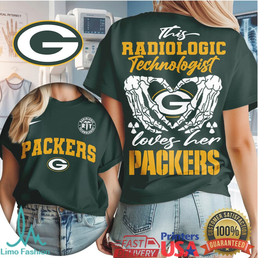 Green Bay Packers Football This Radiologic Technologist Loves Her Packers Women's Fan Medical Professional T Shirt - Limotees LLC