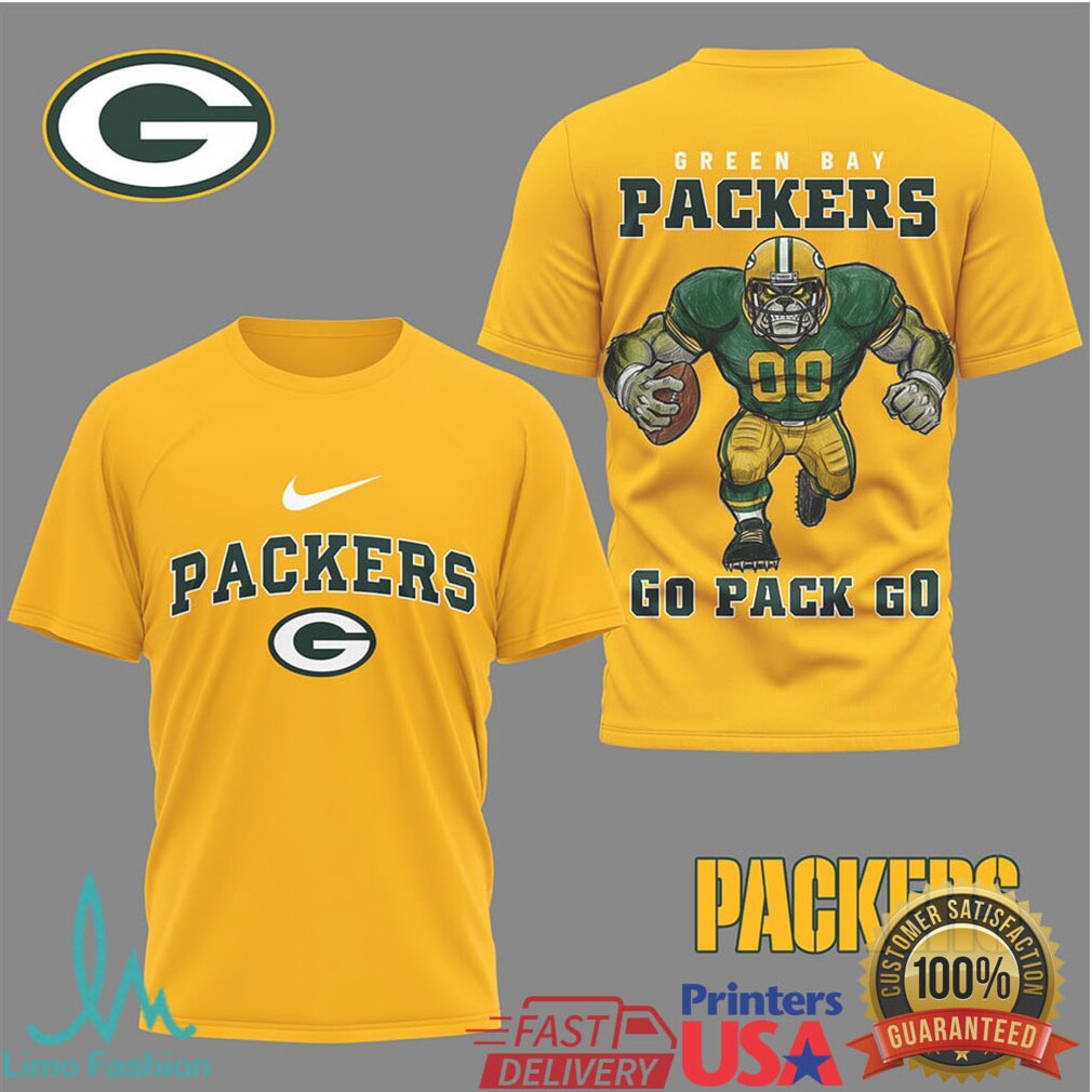 Green Bay Packers Go Pack Go Beast Mascot T Shirt - Limotees LLC