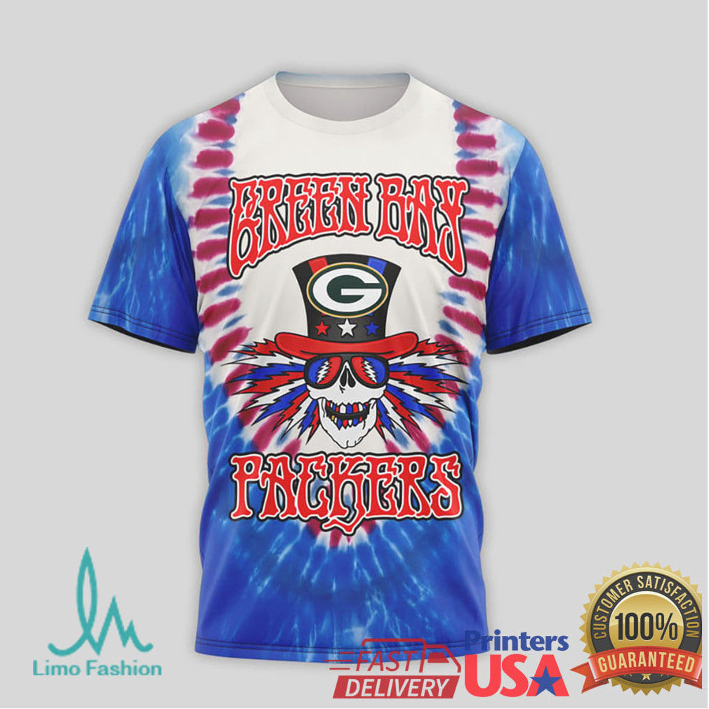 Green Bay Packers Grateful Dead Make America Grateful Again T Shirt - Limotees LLC