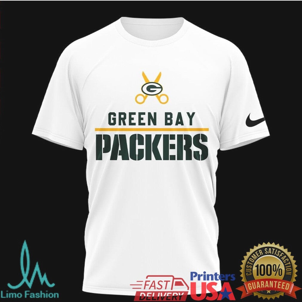 Green Bay Packers Hairstylist Love Hair Salon Equipment White T Shirt - Limotees LLC