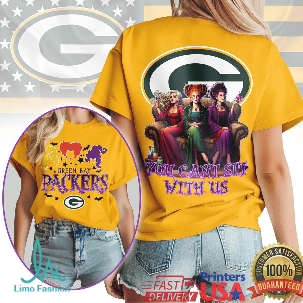 Green Bay Packers Hocus Pocus Halloween T Shirt Packers Witches T Shirt - Limotees LLC
