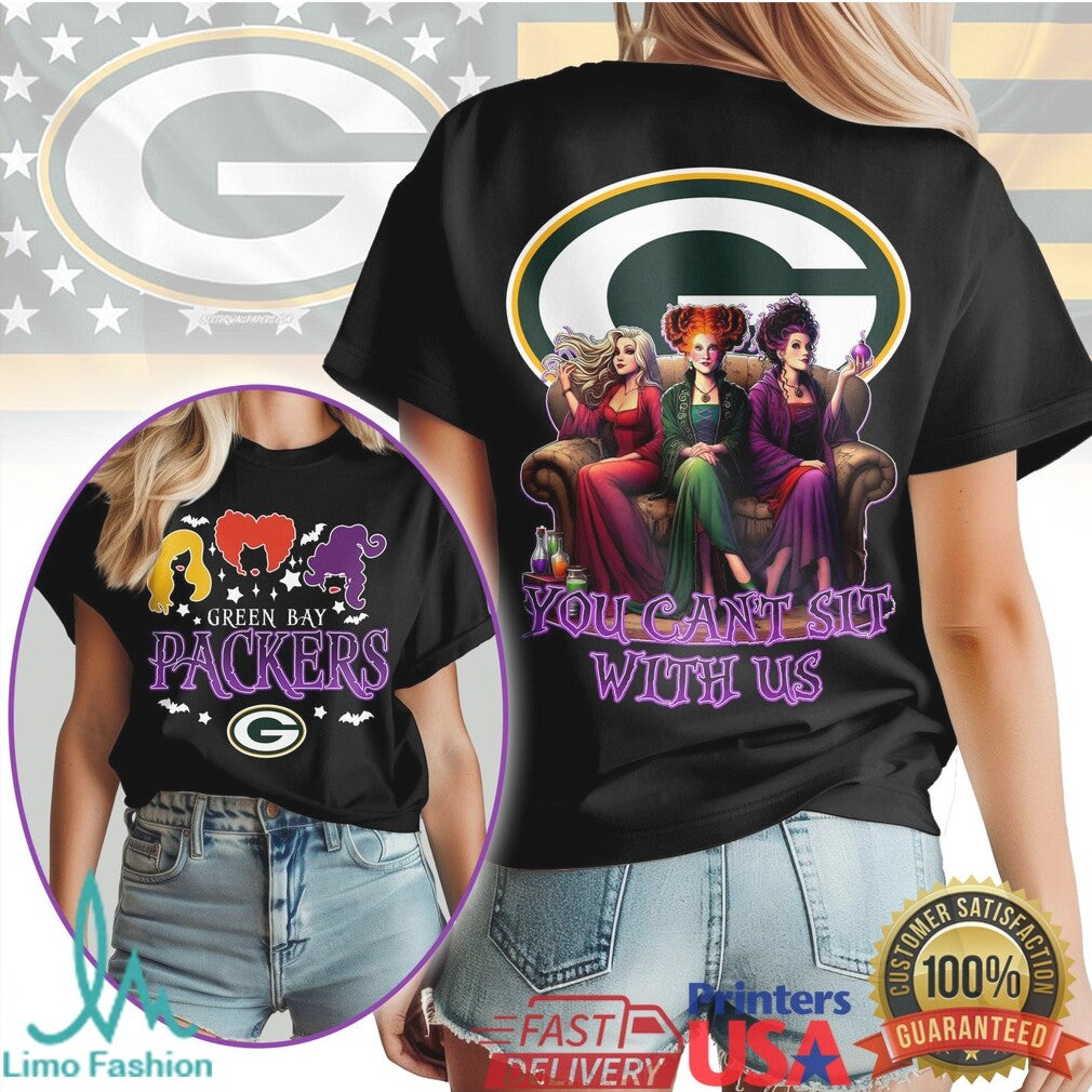 Green Bay Packers Hocus Pocus Halloween T Shirt Packers Witches T Shirt - Limotees LLC