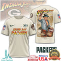 Green Bay Packers Indiana Jones Vintage Hero Graphic T Shirt - Limotees LLC