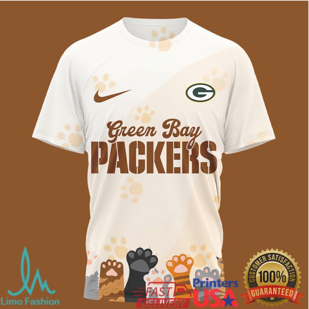 Green Bay Packers International Cat Day 3D All Over Print Apparel - Limotees LLC