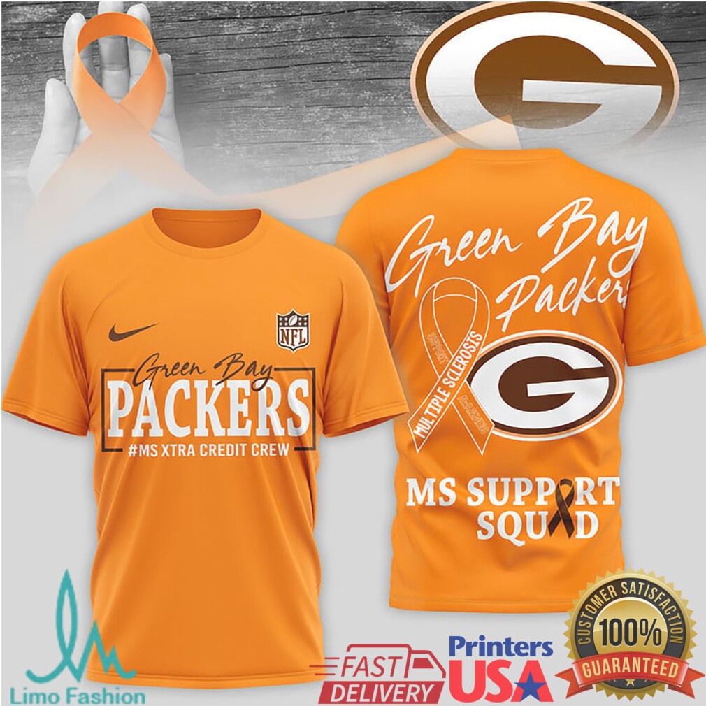 Green Bay Packers MS Support Squad Multiple Sclerosis Awareness T Shirt - Limotees LLC