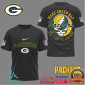 Green Bay Packers Make Green Bay Grateful Again Skull Graphic Tshirt
