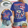 Green Bay Packers Mickey & Friends America's 250th Anniversary T Shirt - Limotees LLC