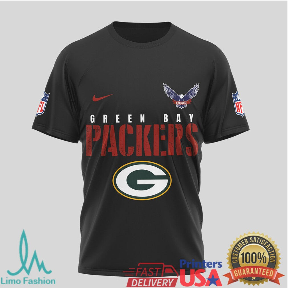 Green Bay Packers Military Appreciation “Thank You Veterans” 3D T Shirt - Limotees LLC
