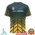 Green Bay Packers NFL FLAG Play Football Sublimated T Shirt - Limotees LLC