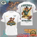 Green Bay Packers Official NFL Five Nights at Freddy's 3D Shirt - Limotees LLC