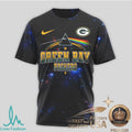 Green Bay Packers Pink Floyd Dark Side Galaxy Fan T Shirt - Limotees LLC