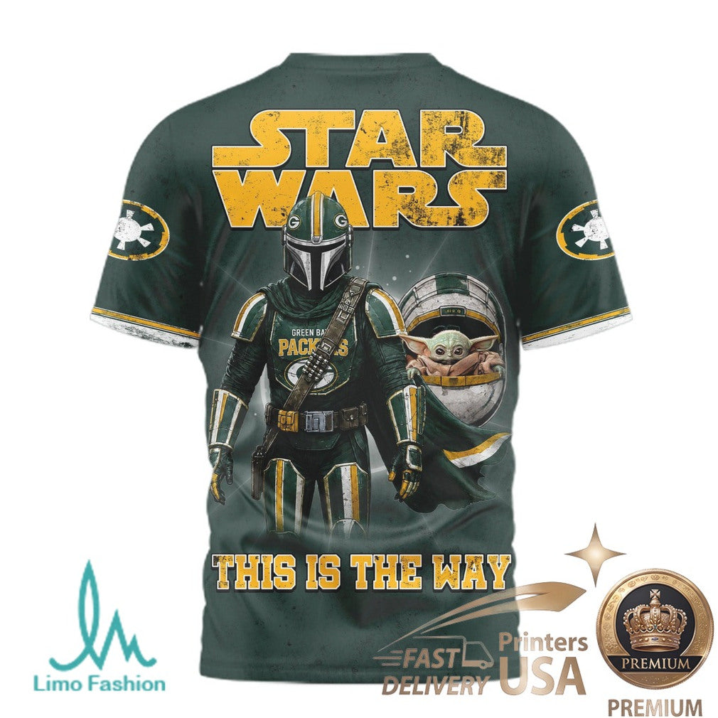 Green Bay Packers Star Wars The Mandalorian This Is The Way T Shirt - Limotees LLC