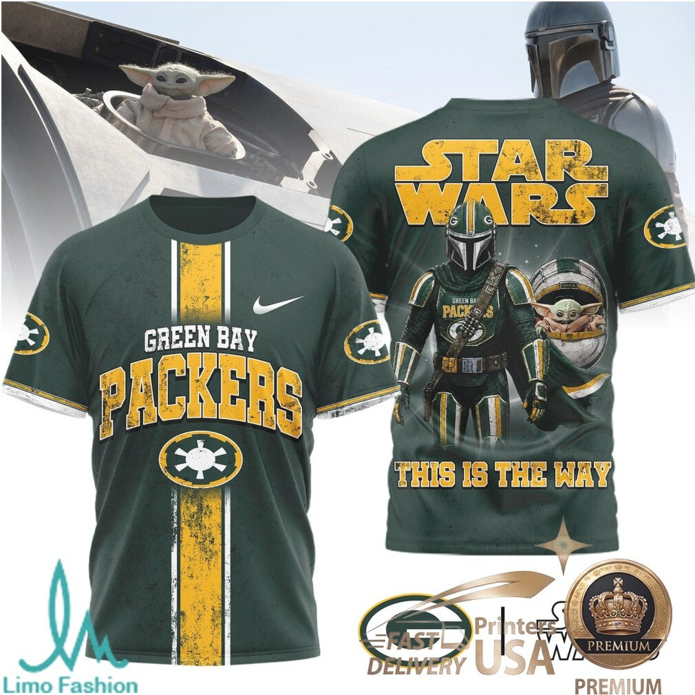 Green Bay Packers Star Wars The Mandalorian This Is The Way T Shirt - Limotees LLC