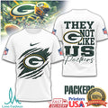 Green Bay Packers “They Not Like Us” G Logo Claw Rip T Shirt - Limotees LLC