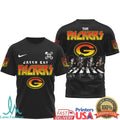 Green Bay Packers Vintage Rock Band T Shirt Retro NFL Design T Shirt - Limotees LLC