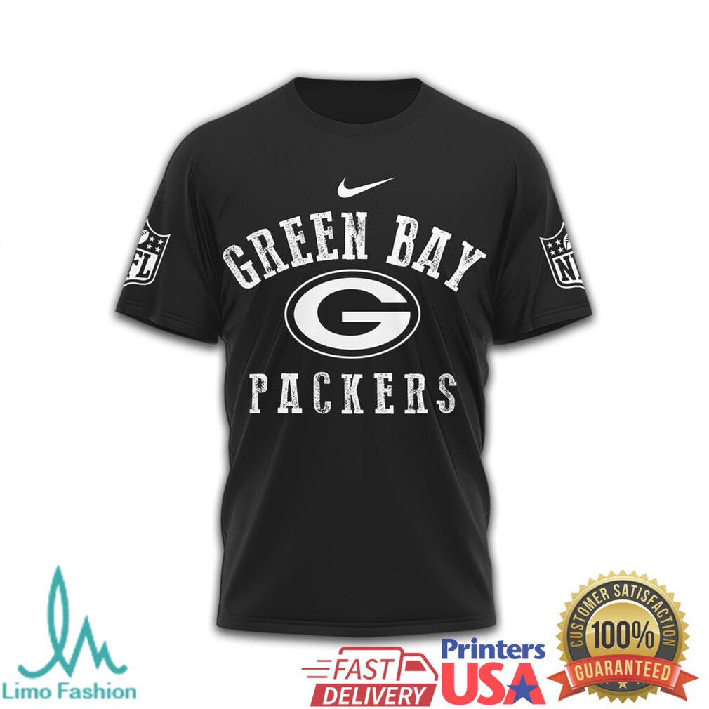 Green Bay Packers Wounded Warrior Project Military Support T Shirt - Limotees LLC