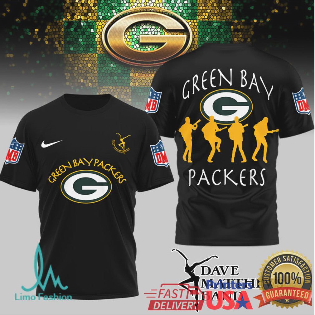 Green Bay Packers x Dave Matthews Band NFL Fan Mashup T Shirt - Limotees LLC