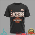Green Bay Packers x Harley Davidson Motor Cycles 122 Years Celebration T Shirt - Limotees LLC