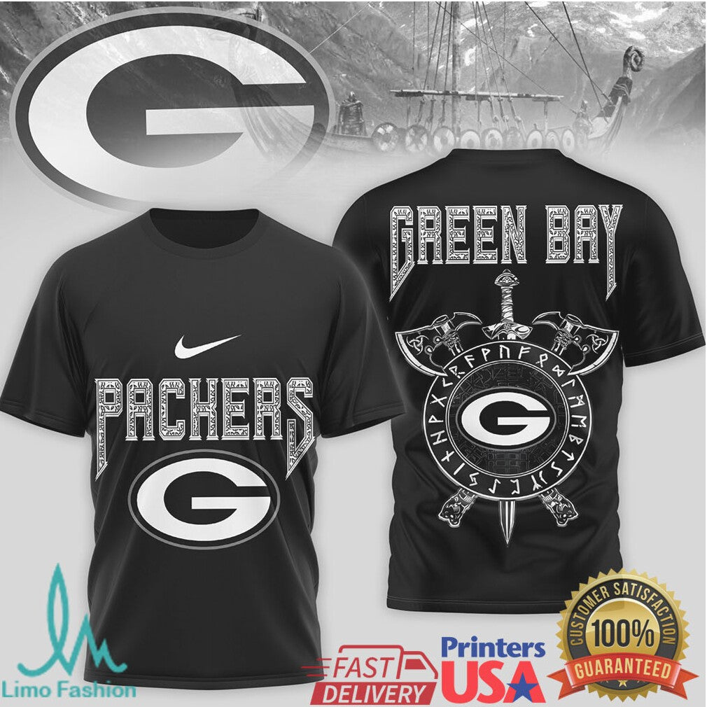 Green Bay PackersOfficial NFL Viking 3D Shirt - Limotees LLC