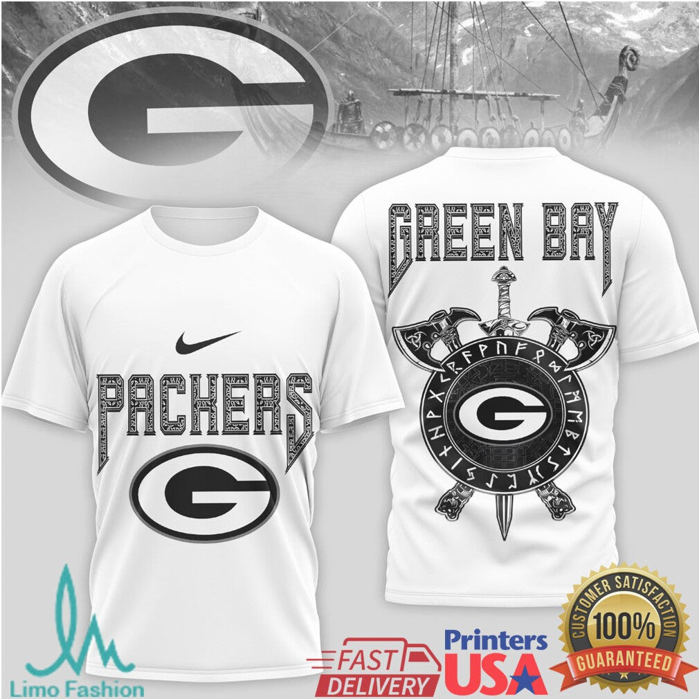 Green Bay PackersOfficial NFL Viking 3D Shirt - Limotees LLC