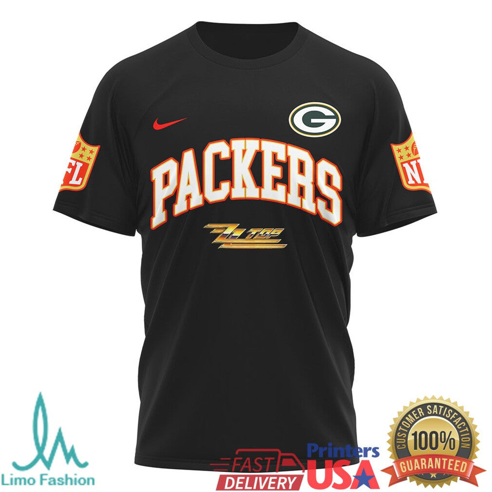 Green Bay PackersOfficial NFL ZZ Top Fan 3D Shirt - Limotees LLC