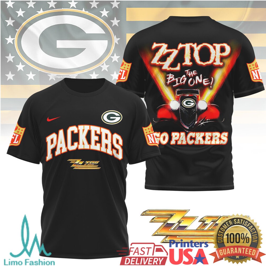 Green Bay PackersOfficial NFL ZZ Top Fan 3D Shirt - Limotees LLC